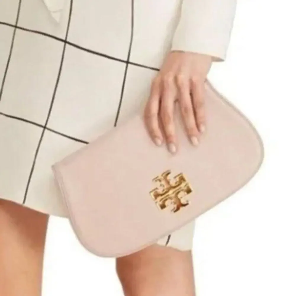 TORY BURCH BRITTEN CROSSBODY CLUTCH BAG Cosmo Pink New With Tag